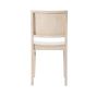 Galleria Solid Wood Restaurant Dining Chair - White