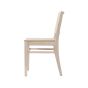 Galleria Solid Wood Restaurant Dining Chair - White