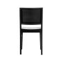 Galleria Solid Wood Restaurant Dining Chair - Black