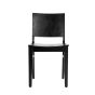 Galleria Solid Wood Restaurant Dining Chair - Black