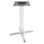 Braga-22 Chrome Dining Height Table Base X Style