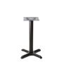 Braga-22 Stamped Steel X Style Black Pedestal Table Base. 