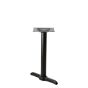 Braga-22T Stamped Steel T Style Black Pedestal Table Base. 