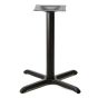 Braga-30 Stamped Steel X Style Black Pedestal Table Base. 
