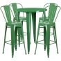 30" Round Metal Bar Table Table Set