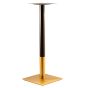 Deco-22SQ Brass and Black Table Base Bar Height
