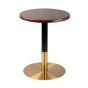 Deco Round Base with Dark Walnut Table Top (Not included)