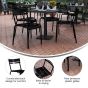Leighton Indoor Outdoor Steel Restaurant Chair