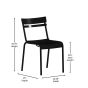 Leighton Indoor Outdoor Steel Restaurant Chair