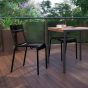 Leighton Indoor Outdoor Steel Restaurant Chair