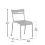 Leighton Indoor Outdoor Restaurant Chair Silver