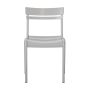 Leighton Indoor Outdoor Restaurant Chair Silver