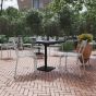 Leighton Indoor Outdoor Restaurant Chair Silver