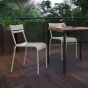 Leighton Indoor Outdoor Restaurant Chair Silver