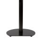 Ravello-22D Black D-Style Pedestal Metal Table Base