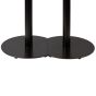 Ravello-22D Black D-Style Pedestal Metal Table Base