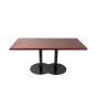 Ravello-22D Black D-Style Pedestal Metal Table Base
