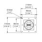 Rockwell Table Leg - Counter Height (34 1/2")
