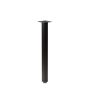 Rockwell Black Square Steel Table Leg