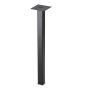 Rockwell Black Square Steel Table Leg