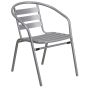 Steel Indoor & Outdoor Slat Back Chair