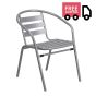 Steel Indoor & Outdoor Slat Back Chair