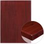 High-Gloss Resin Table Top - Mahogany