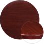 High-Gloss Resin Table Top - Mahogany