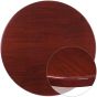 High-Gloss Resin Table Top - Mahogany