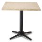 No-Rock Esplanade Aluminum Table Base in Black with Topalit Table Top